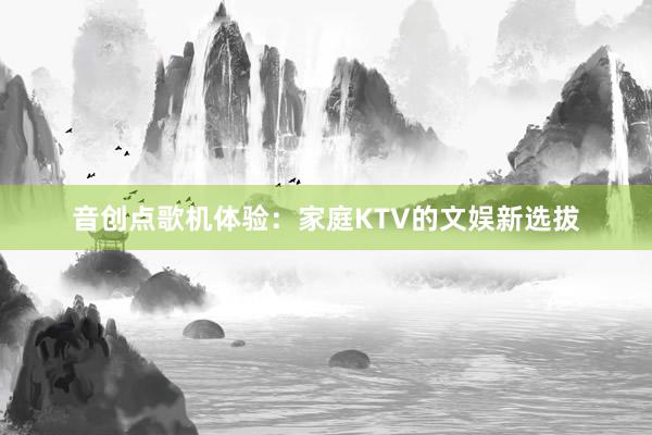 音创点歌机体验：家庭KTV的文娱新选拔